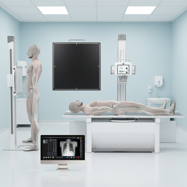 OEM/ODM 20kw 32kw 50kw High Frequency Digital Mobile Ray Machine Prices for Medical Radiology Equipment X-ray Inspection Machine