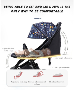 Cochecito de Bebé Ligero Más Vendido con Mango Reversible para Niños, Cochecito <span class=keywords><strong>Plegable</strong></span> Compacto de Tamaño Pequeño para Salidas - Product Image 2