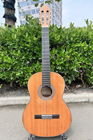 Aiersi Brand Hot Selling 39 Inch Solid Cedar Top Nylon String Low Budget Gloss Finishing Classical Guitar for Sale