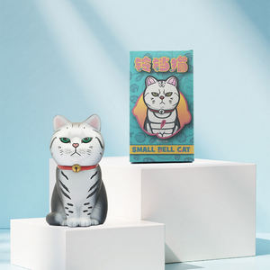 Porte-clés en peluche de chat de dessin animé personnalisé, jouet en peluche OEM, boîte mystère, pour les marchandises de célébrités, club de fans, événement en peluche, souvenir - Product Image 1