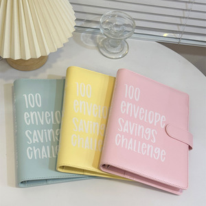 100 Enveloppe Défi <span class=keywords><strong>Couple</strong></span> Enveloppe Défi Économie D'argent Livre Classeur A5 Notebook Bloc-Notes - Product Image 2
