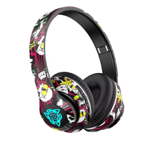 P35 Headphone nirkabel lipat, Headphone Bluetooth 5.3 bercahaya LED Bass kuat kualitas tinggi