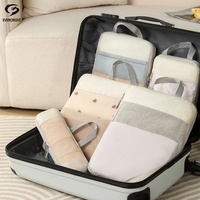 8pcs Sacs de Voyage Compression Étanche Différentes Tailles De Luxe Portable Double Fermeture Éclair Duffle Voyage Compression Emballage Cubes