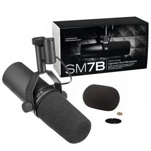 SM7B <span class=keywords><strong>SM</strong></span> <span class=keywords><strong>7B</strong></span> Professionelles Reporter-Interview Gesangs-USB-Aufnahme Kabelgebundenes Kondensator-Studiomikrofon für Gesang, Unterricht, Gaming - Product Image 1