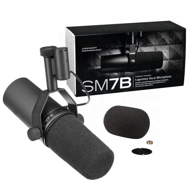 SM7B SM 7B Professional Reporter Interview Singing USB Recording Wired Condenser Studio Microphone for SINGING Teaching Gaming