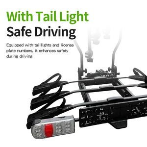Aleación de aluminio <span class=keywords><strong>3</strong></span> <span class=keywords><strong>Bicicletas</strong></span> Montaje Trasero Tow Ball Bike Carrier Rack con marco de licencia - Product Image 2