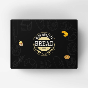 2025 nuevo Pulida Multi Print su logotipo de marca panadería galleta pan llevar papel Mailer caja Color negro caja de envío de alimentos - Product Image 5