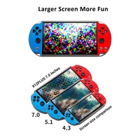 Console de jeux vidéo portable, console de jeux rétro classique pour enfants X12 Plus X7 X40 X50