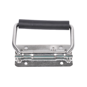 Boîte à outils compacte en métal pour flight case, accessoires en acier poli, poignée pliante à ressort - Product Image 3