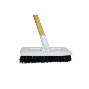 Brosse à coulis Pp et plastique sol salle de bain brosse de nettoyage en forme de V dur carreaux de sol balai de nettoyage brosse à récurer les sols - Product Image 1