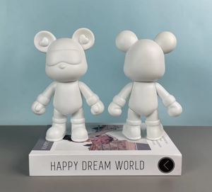 卸売 DIY フルイドベア アートクラフト フルイドペイント用 ホワイトベア フィギュア - Product Image 4