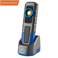 Lampe de travail LED COB de type C 600 lumens, à intensité variable, base magnétique, étanche IP66, lampe d'atelier portable
