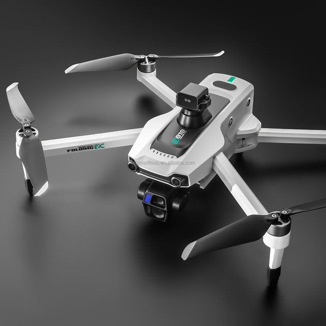 S819 Fold Mini GPS RC Drone with 4k HD Dual Camera Wireless Fpv Vision Positioning Drone Screen Remote Control Quadcopter Stock