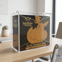 Boîte de présentation en acrylique magnétique ETB pour Elite Trainer Box, étui en acrylique premium pour présentoirs 5+8mm