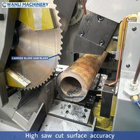 Scie circulaire automatique à grande vitesse Machine à couper les barres métalliques en acier inoxydable à tube rond en acier Machine à scie à froid