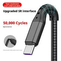 Câble de charge rapide 3 en 1, chargeur universel multi-ports, gaine en nylon tressé pour connecteurs Type C Micro USB, charge rapide