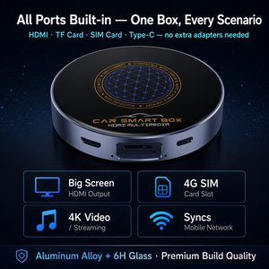 กล่อง AI สำหรับรถยนต์ รองรับ Wireless CarPlay และ Android Auto พร้อมช่อง HDMI รองรับความละเอียด 4K, สตรีมมิ่ง Netflix <span class=keywords><strong>YouTube</strong></span> Spotify, GPS WiFi 5G สำหรับรถยนต์, รองรับ OEM โรงงาน - Product Image 4