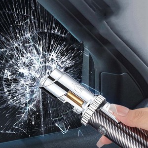 Kim loại khí butan bơm lại máy bay phản lực màu xanh ngọn lửa BBQ nến lửa nhẹ hơn hình dạng bút có thể điều chỉnh ngọn lửa thuốc lá xì gà Hàn nhẹ hơn - Product Image 4