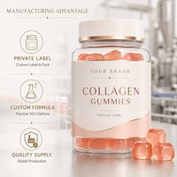 Gummies de collagène sans gélatine pour la routine quotidienne, formule personnalisée OEM avec collagène hydrolysé