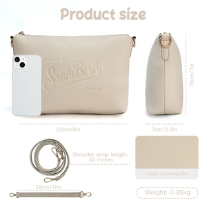 Nuova <span class=keywords><strong>Borsa</strong></span> a Spalla da <span class=keywords><strong>Donna</strong></span> in Pelle PU di Design, <span class=keywords><strong>Borsa</strong></span> a Mano Plissettata Morbida Portatile con Cerniera Sottobraccio - Product Image 2