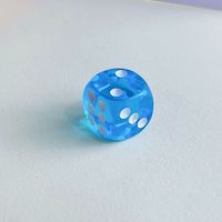 Dés de casino bleu sérialisé de 14mm et numéros de série assortis Lot de 5