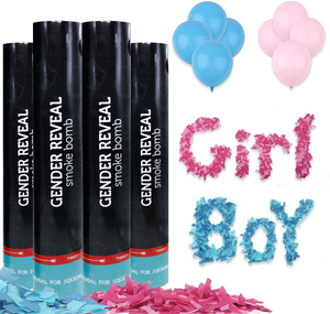 Gender Reveal Confetti Cannon Party popper New Years Eve Birthday Wedding Showtime Celebrations Glitter Indoor and Outdoor