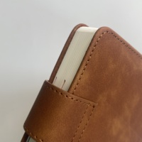 A5 gros impression personnalisée en cuir PU 2024 planificateur quotidien carnet de notes avec index poche rectangle fermeture magnétique jaune