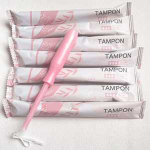 <span class=keywords><strong>Tampones</strong></span> desechables de algodón para mujer, aplicadores suaves y largos con logotipo personalizado - Product Image 3