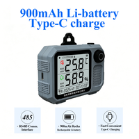 Enregistreur de données de température et d'humidité RS485 Modbus avec batterie au lithium rechargeable et stockage de données en masse pour l'enregistrement de données en laboratoire et en pièce