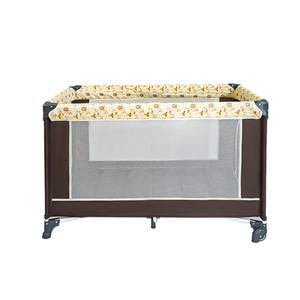 공장 직접 판매 기본 간단한 어린이 아기 어린이 침대 접이식 놀이터 아기 침대 아기 침대 - Product Image 3