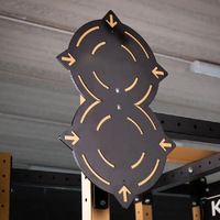 Cible de rack de musculation en métal massif, résistante aux chocs, pour salle de sport et garage, compatible avec les balles de médecine