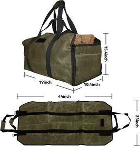 Échantillon Gratuit : Sac de Transport en Toile avec Fermeture Éclair pour Bois de Chauffage Oxford - Sac Fourre-Tout Grande Capacité pour le Camping et l'Utilisation Intérieure - Product Image 2