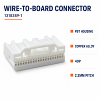 1318389-1 Connecteur automobile 40 broches, femelle, pas de 2,2 mm, contact en alliage de cuivre, boîtier PBT, 3A 12V, gaine de connecteur, direct usine