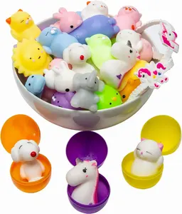 Custom Color Surprise Eggs Prefilled Plastic Eggs with Different Kinds of Little Toys