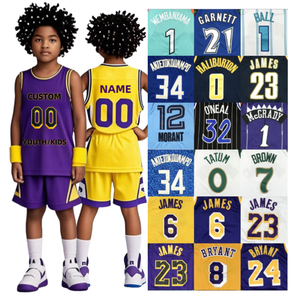 Camiseta Deportiva de Malla de Secado Rápido con Bordado de James 6, Bryant 24, Tatum 0, Durant 35 y Garnett para Niños y Jóvenes, Uniforme Deportivo de Baloncesto - Product Image 2
