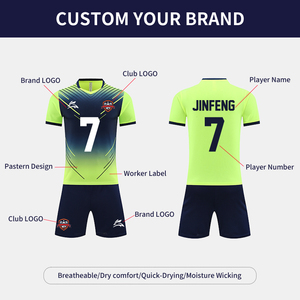 Bán buôn tùy chỉnh Bộ dụng cụ bóng đá đầy đủ bộ bóng đá thoáng khí Jersey cầu thủ bóng đá phiên bản phòng tập thể dục dành cho nam giới - Product Image 3