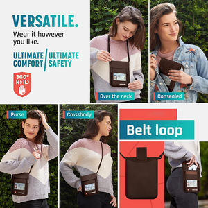 Ultra-Slim and Comfortable Neck Wallet Travel Pouch For Passport Holder And Documents Anti-Theft Design For Traveling - Product Image 6