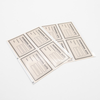 Autocollants en papier couché autocollants vierges pour étiquettes nominatives, d'expédition et mémos détachables en feuilles
