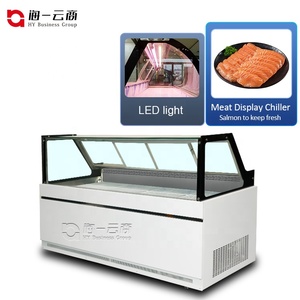 Thương mại Deli truy cập cửa kính hiển thị tươi tủ lạnh thịt máy làm lạnh cho cửa hàng thịt Showcase - Product Image 2