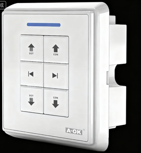 Aok Ac228-01 בית חכם אלחוטי שלט רחוק כפול מסלול קיר סוג קריסטל רדיו מקלט מרחוק מתגי - Product Image 3