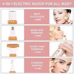 Rasoir épilateur domestique électrique pour les zones des aisselles du nez du bikini-<span class=keywords><strong>pince</strong></span> à épiler en anglais pour la coupe des poils du corps - Product Image 5
