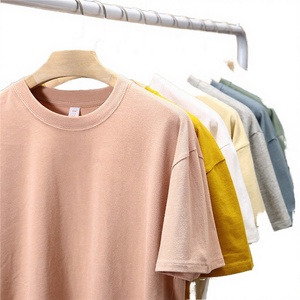 เสื้อยืดโอเวอร์ไซส์ผู้ชาย แขนสั้น ผ้าคอตตอนถักคุณภาพพรีเมียม 100% สไตล์ลำลอง  รับสกรีนโลโก้ - Product Image 3