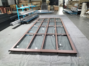 <span class=keywords><strong>Porte</strong></span> de <span class=keywords><strong>garage</strong></span> moderne pour villa, faible entretien, avec cadre en aluminium et miroir en verre, résistante aux UV et étanche - Product Image 6
