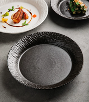 Nouvel Arrivage Assiette de Table Haut de Gamme en Céramique à Bord Large et Profond, Plat de Service Polyvalent pour Plats Mijotés, Plats Froids et Pâtes