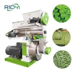 Ring Die Alfalfa Lucerne Grass Straw Hay Pellet Press Machine Pellet Mill para la venta Sudáfrica Rusia Canadá