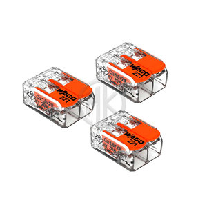 MANKUN 221-412 Copper Contact <b>Wire</b> Connector with PC Housing for <b>Wire</b> Connections Max 4mm 2-<b>Wire</b> Transparent 500V Rated - Product Image 1