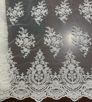 Tela de Encaje con Lentejuelas y Cuentas Tejidas en Oferta para Vestidos, Trajes de Novia, Bolsos y Juguetes - Bordado de Doble Cara Resistente al Encogimiento