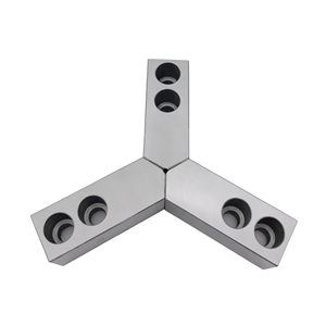 Mors de mandrin hydraulique à 3 mâchoires non standard en fonte, à déplacement arrière, pour petites pièces sur tour CNC - Product Image 1