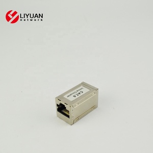 LIYUAN Silver Cat6 RJ45 Coupleurs <span class=keywords><strong>LAN</strong></span> en ligne métalliques blindés Ethernet Patch Cable Extender Connectors <span class=keywords><strong>LY</strong></span>-SB42-S6 - Product Image 4