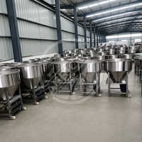 Nouveau Mélangeur Compact d'Aliments pour Animaux 50-300kg 1.1-4kW Monophasé 220-380V en Acier Inoxydable pour Bétail, Ovins, Volailles et Fourrage Agricole